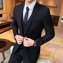 Korean slim suit suit suit men Business Leisure youth small suit jacket wedding dress professional dress