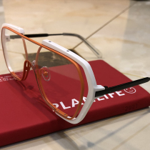 2021 new anti-blue glasses mens retro big frame big face Korean wind protection female tide can be equipped with myopia glasses
