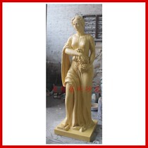 Sandstone relief mural European style figure sculpture man-made sandstone glass fiber reinforced plastic round carving Hotel Villa decoration