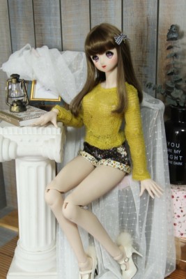 taobao agent [Rosemary Town] A versatile cute hollow sweater knit sweater BJD DD 3 points 4 points