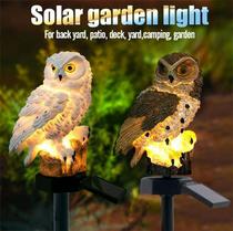 Solar resin owl lawn lamp outdoor courtyard decoration simulation animal lamp craft lamp