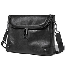 Fashion Genuine Leather Men Bag Business Casual Single Shoulder Inclined Cross Pack Multifunction Large Capacity Male Baotou Layer Cow Leather Backpack