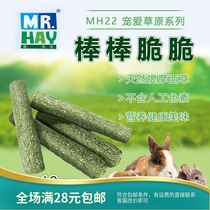 Mr. Grass stick crunchy MH22 pet rabbit molars grass stick Chinchilla grinding stick Chinchilla teeth snack toy 10 pack