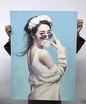 Sketch portrait custom hand-painted color lead painting generation painting figure painting portrait painting portrait painting real-life photo change hand painting head painting