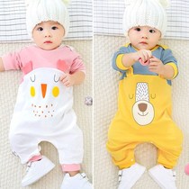 Male and female baby jumpsuits 2021 spring and autumn baby clothes ha clothes newborn baby clothes 0-13689 months 2 years old