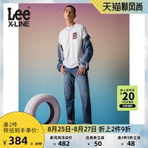  LeeXLINE 21 New product 726 standard mid-waist straight leg blue mens jeans L127263QJCAD