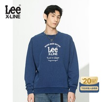 LeeXLINE 21 autumn new products Oversize blue mens sweater trend LMT0017595FH-697