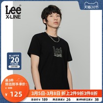 Lee XLINE 22 spring summer new standard version multicoloured round collar printed male short sleeve T-shirt LMT0000144LE