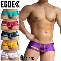 Japan Made EGDE Men Low waist Four corners Underpants polyester spandex Hygroscopic Speed Dry elastic material REBOOT