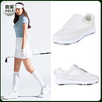  2021 spring and summer new Korean WANGL * golf shoes womens automatic buckle non-slip shoes GOLF