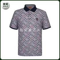 Special 2021 summer new Korean golf suit mens printed sports short-sleeved T-shirt GOLF top