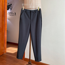 Pants type is too good for people to hang down loose straight pants pipe suit pants thin legs pants black