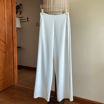 The pituality is good and cool to wear spring and summer new high waist display slim workplace woman taste OL loose casual broadlegged pants