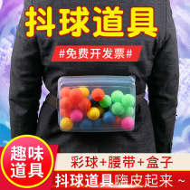 Rooster lays eggs electric buttocks shake ball game props shaking sound shaking ping ping pong box hen laying eggs shaking ball