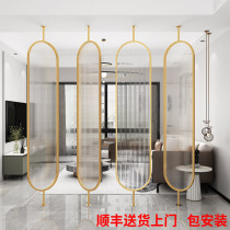 Nordic stainless steel rotating screen Changhong glass partition decoration living room Net red lollipop light luxury porch cover