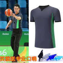  Basketball referee suit suit shaking tone with the same style referee top men and women passer-by king referee T-shirt trousers custom group purchase