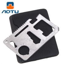 Bump multi-function portable stainless steel tool card military knife card Universal Card life card AT7588