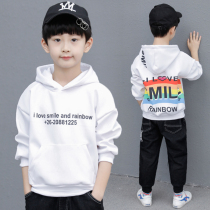 Boys sweatshirt 2022 new Korean version boy Spring and autumn money Fairy Ocean Jacket Hooded Children Spring Blouses