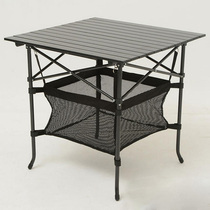 Folding table portable outdoor folding table stall foldable table aluminum alloy simple publicity floor stall table and chair