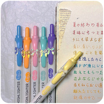 Macaron presses the highlighter to take notes. Special color system key endorsement postgraduate entrance examination artifact marking Marker Marker