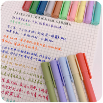 ins color gel pen for girls special hand account for taking notes Japanese hand account water-based pen set for students