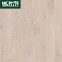 High floor Sweden Kahrs imported three-layer solid wood floor geothermal environmental protection single snow oak
