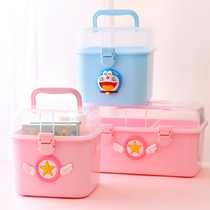 Cartoon first aid small medicine box baby baby medicine drug storage box portable childrens medicine box home