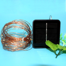 Factory direct 100LED outdoor waterproof LED solar copper wire light string Christmas holiday decorative light solar l