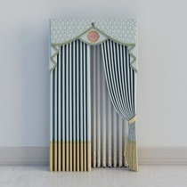 Jiamei Jia Sisi custom curtains home custom curtain cloth home fabric store model