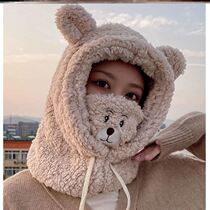 New hat female Joker winter Christmas hat antler cute knitted hat autumn and winter Korean version of warm wool hat gift