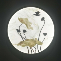 Lingyun Jade 2020 new Chinese style simple elegant fashion light luxury Lotus figure diameter 800