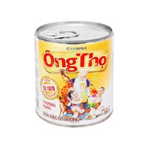 Vietnamese birthday Star gong full-fat sweetened condensed milk Sua Ong Tho trang 380g white jar