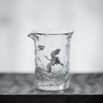 Glass Road Cup Tea Sea tea sub uniform Cup heat-resistant glass large male cup tea set accessories creative Ruihe