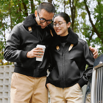 y02 * WPY04049 L * V wool flip collar Spanish light coated wrestling goatskin jacket women autumn and winter