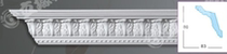 High molecular line Pu line gypsum line European court and light luxury decoration style applicable decorative line 88153