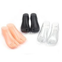 Thick - tightened female model foot props socks foot silk boat cotton socks foot model sandals moulded socks shoe button shoe support