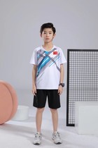 Cool type Childrens table tennis clothes badminton clothes class uniforms Team clothes speed dry material group purchase print character C