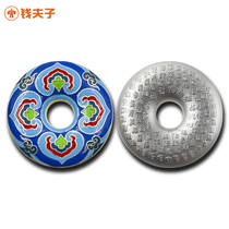 Enamel Casting Buckle 18 grams 999 silver pendant relief process