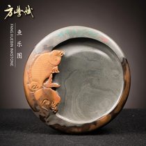 Yuletu Fang Xuebin makes inkstone Anhui She Yan Wen Fang four treasure inkstone stone natural Ali auction