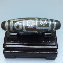 Tibetan nine-eyed gilded silver old pearl-5030