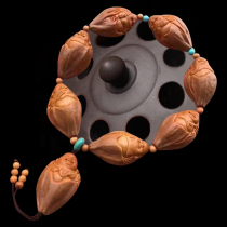 1 95*3 0cm Su Gong Olive Carving "Coated Maitreya"