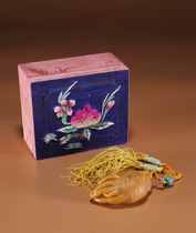 Tibetan Treasures] Tian Huang Buddhas Hand Pieces A Box Study Ornament Wen Wan Ruiping Auction A2712