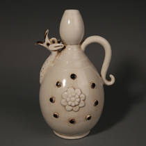 定瓷壶定窑龙口壶老窑瓷器回流瓷器定窑瓷器定瓷摆件白釉瓷壶