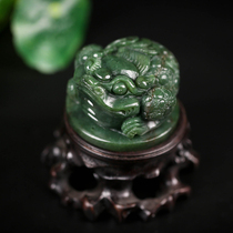  Hetian Jade Jasper ornaments Lucky Golden Toad Lucky Nafu