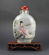Interior painting snuff bottle Ancient Beauty