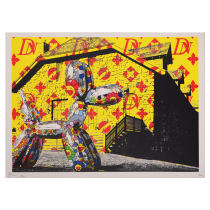 SHOOT and get DEATH NYC trend printDN Sun Flower Balloon Dog Spot