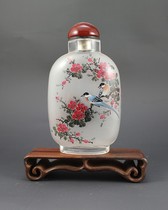 Chinese characteristic internal painting snuff bottle Flower and Bird