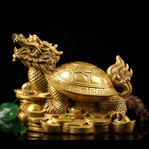 Dragon tortoise ornaments brass Dragon tortoise home offering
