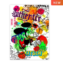 Judas Arrieta Bubble Hall Series Mickey v Limited edition trend print with mounting