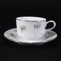 (Japanese porcelain-porcelain)Noritake White porcelain gold coffee teacup fun collection ornaments Q4951